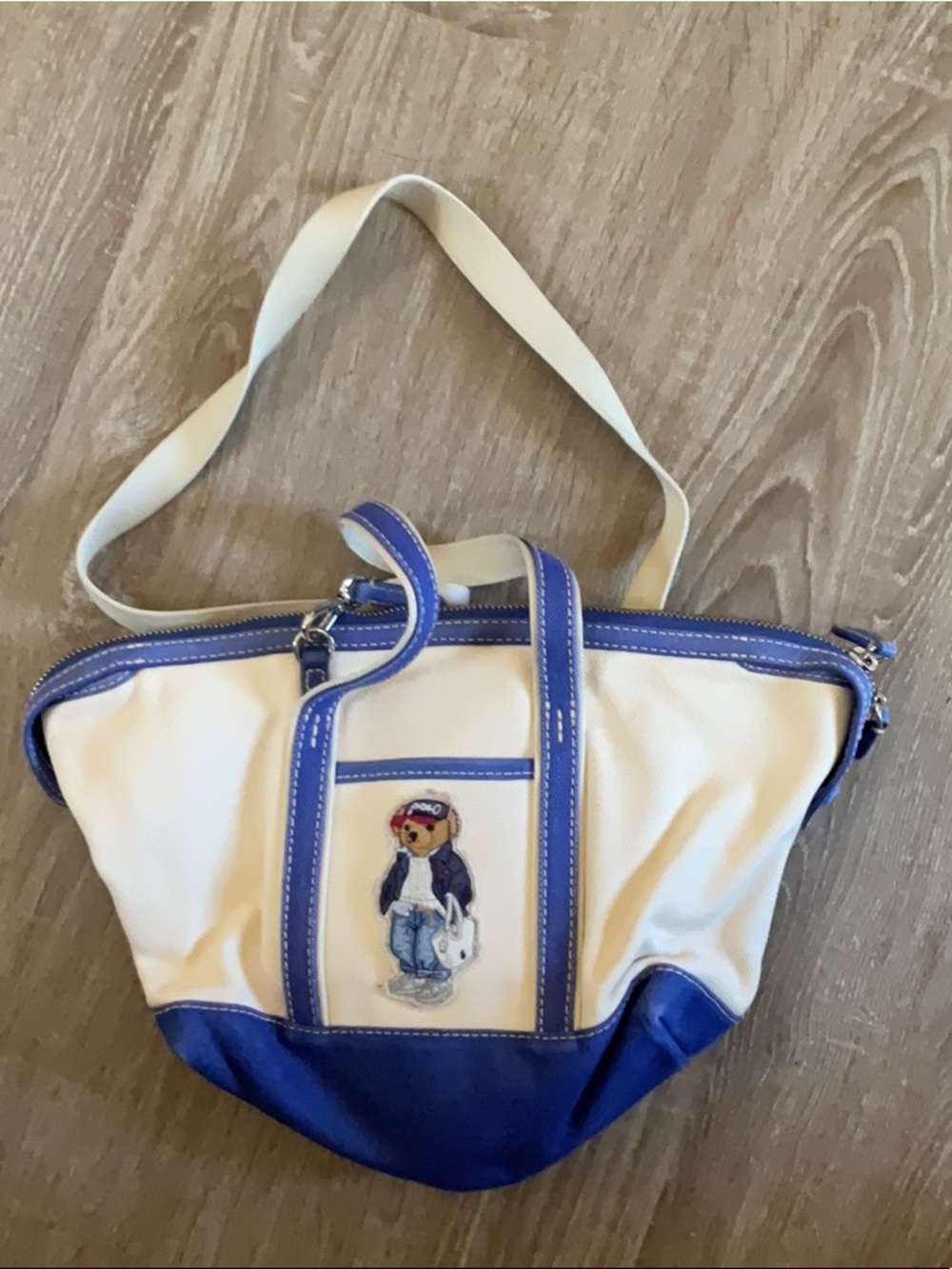 polo rl bear tote purse